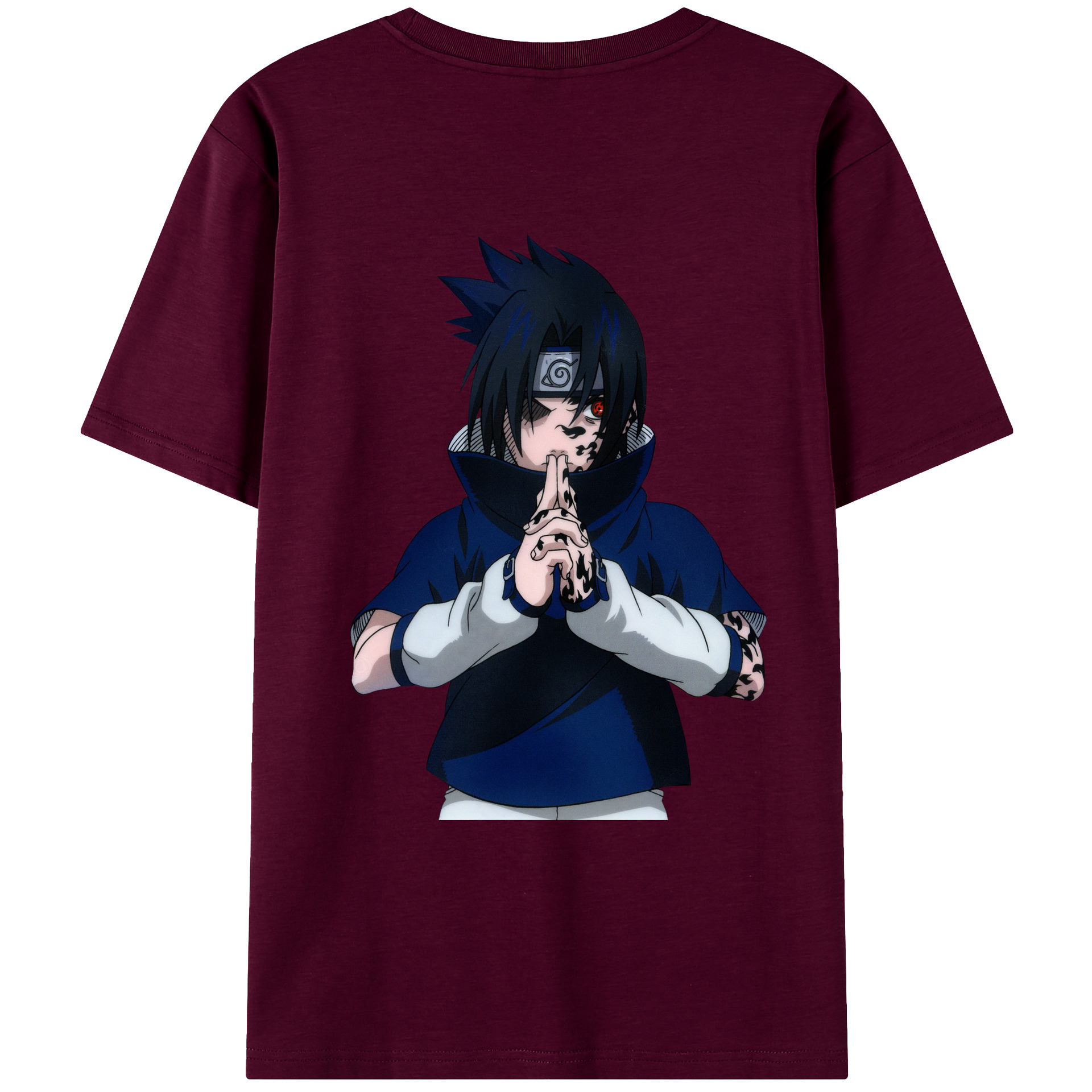 （画像用） NARUTO -ナルト- うちは サスケ Uchiha Sasuke レディース半袖Tシャツ(バックプリント)